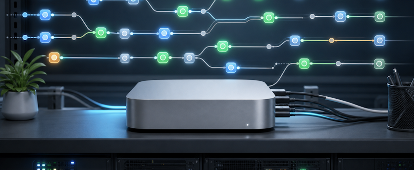 Mac mini running multiple GitHub Actions pipeline flows